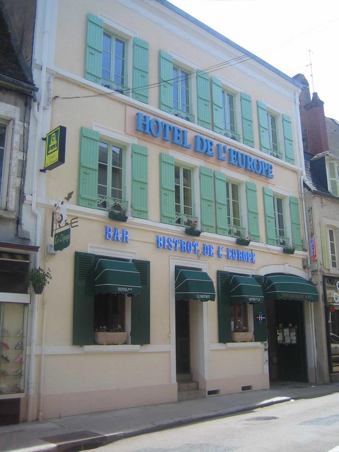 Logis De L'Europe Restaurant Le Cepage Hotel Corbigny Exterior foto
